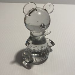 Paperweight Bear I W Rice Crystal Made In Taiwan