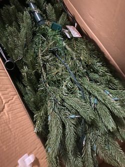 6 foot tall Christmas tree with lights