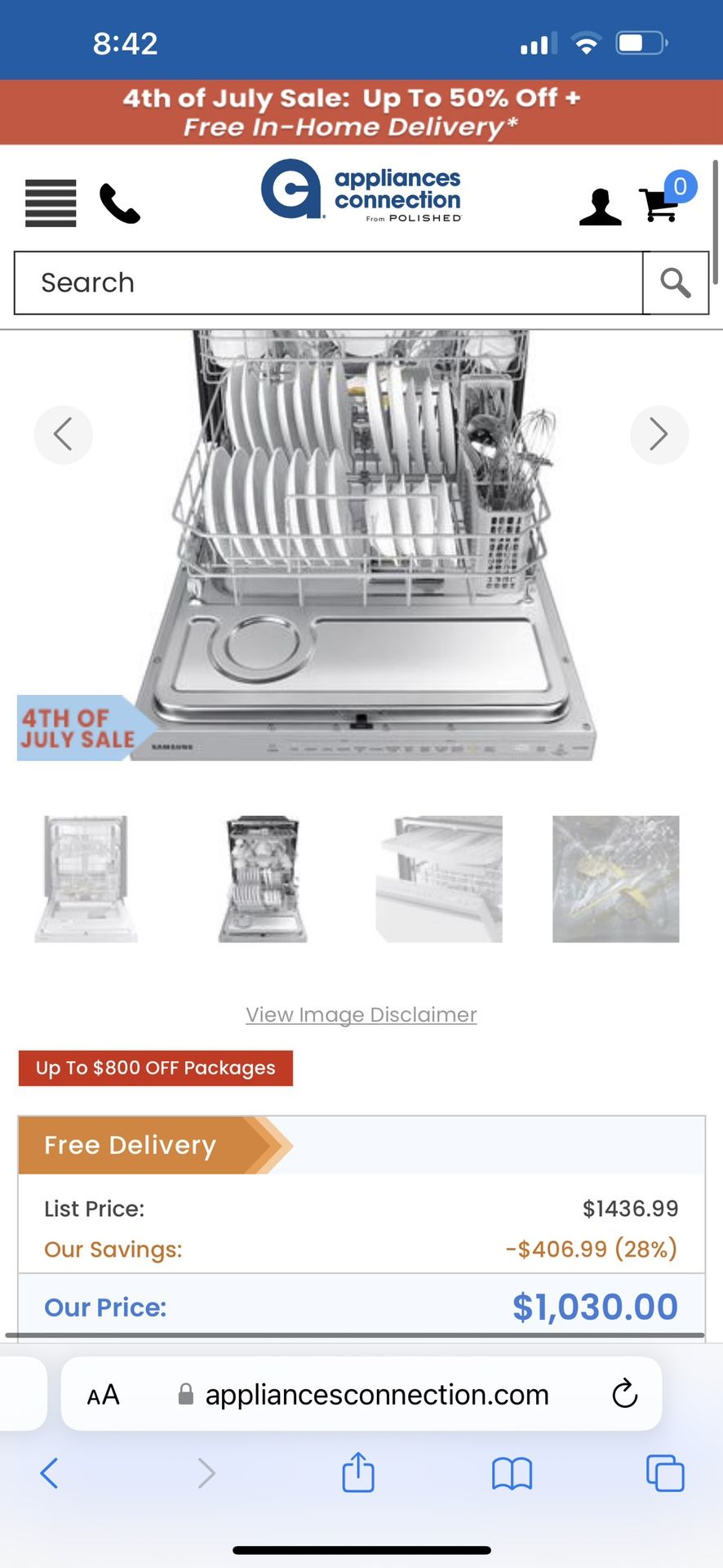 NEW Samsung Dishwasher Smart Never Installed Panel Ready