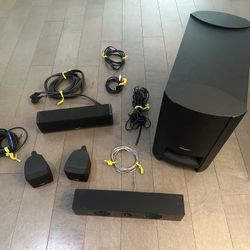 Bose Subwoofer, Center Speaker, 2x Satellites And Samsung Center Speaker