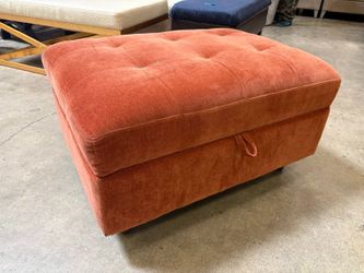 JOYBIRD Briar Ottoman in Harper Cinnamon