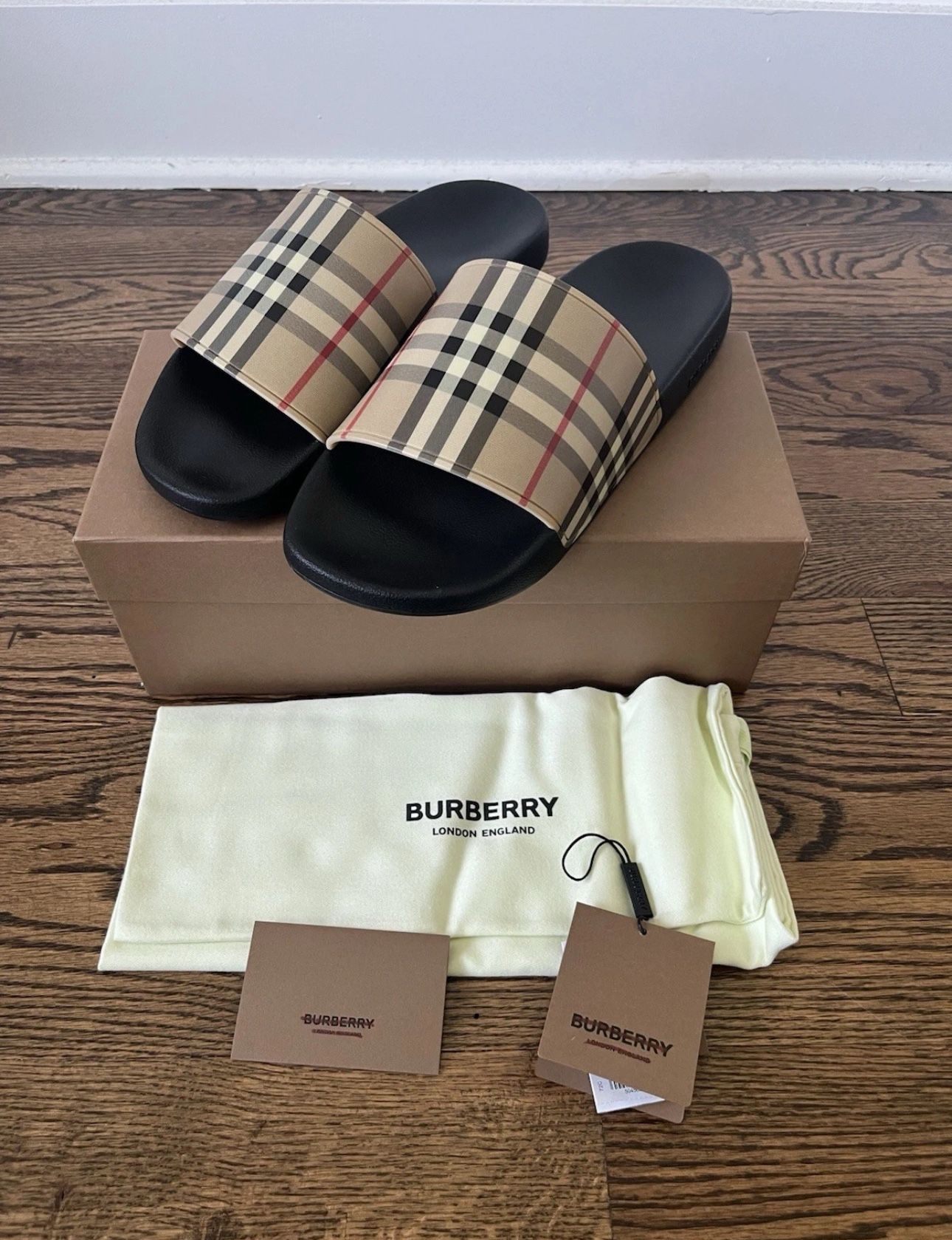 Burberry slides