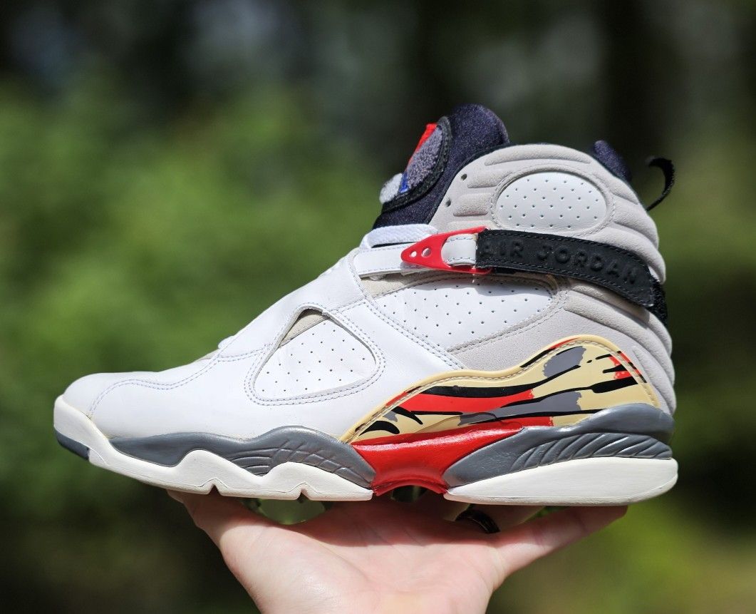 2002 Nike Air Jordan 8 VIII Retro Bugs Bunny White Red Mens 10.5 Supreme Xi Iv 4 11
