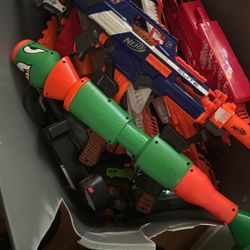 Lot Of Nerf Guns