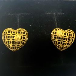 18k Real Gold Earrings 