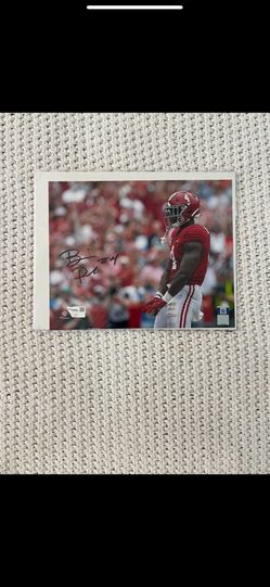 Brian Robinson Signed Alabama Crimson Tide 8x10 Photo (Fanatics)