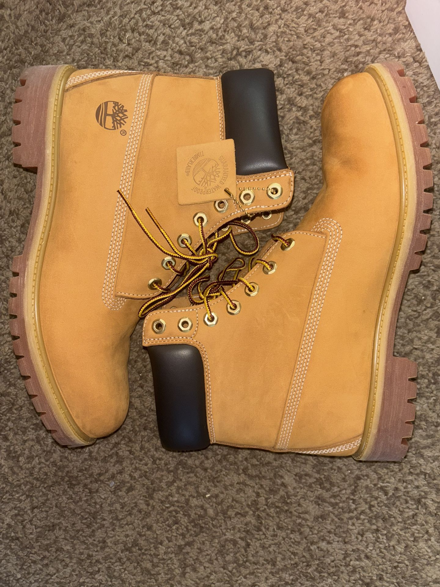 timberlands double sole premium water proof boots