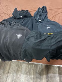 Mixed Lot of Dark Hoodies (L) and Shorts (L)