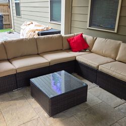 7- Piece Sectional Patio Furniture 