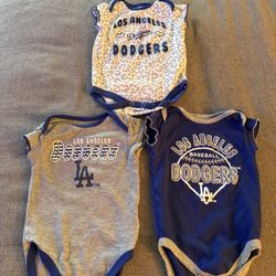LA Dodger Onesie Baby Girl