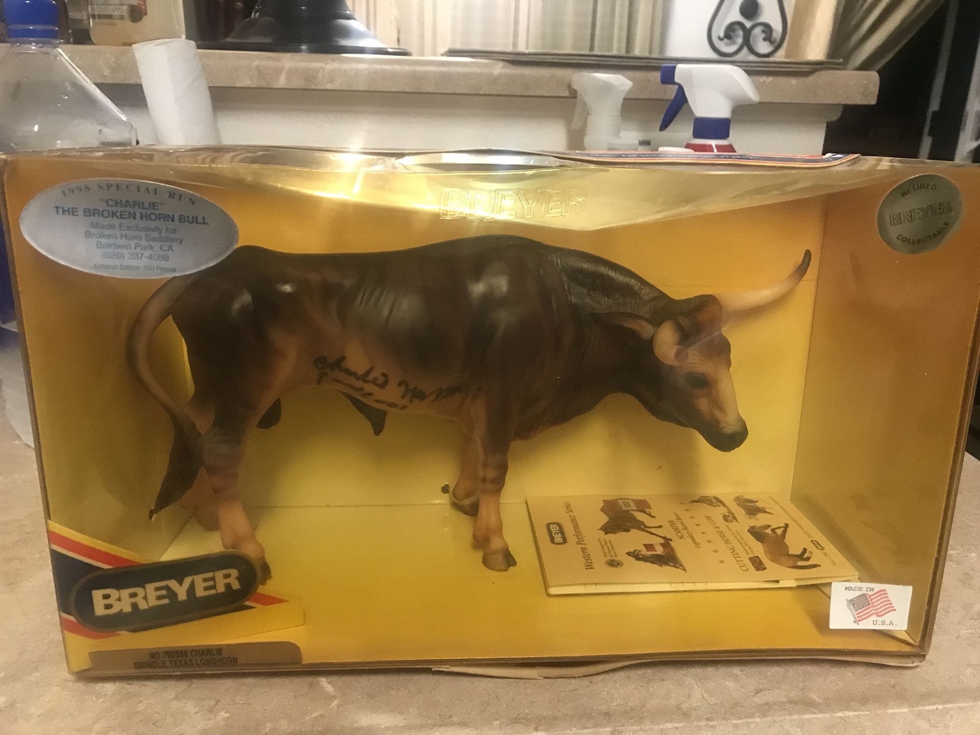 Breyer “Charlie” The Broken Horn Bull