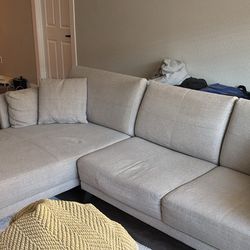Moving!!! 2-piece Grey Sofa with Chaise