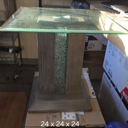 Glass Coffee Table Or End Table - OBO