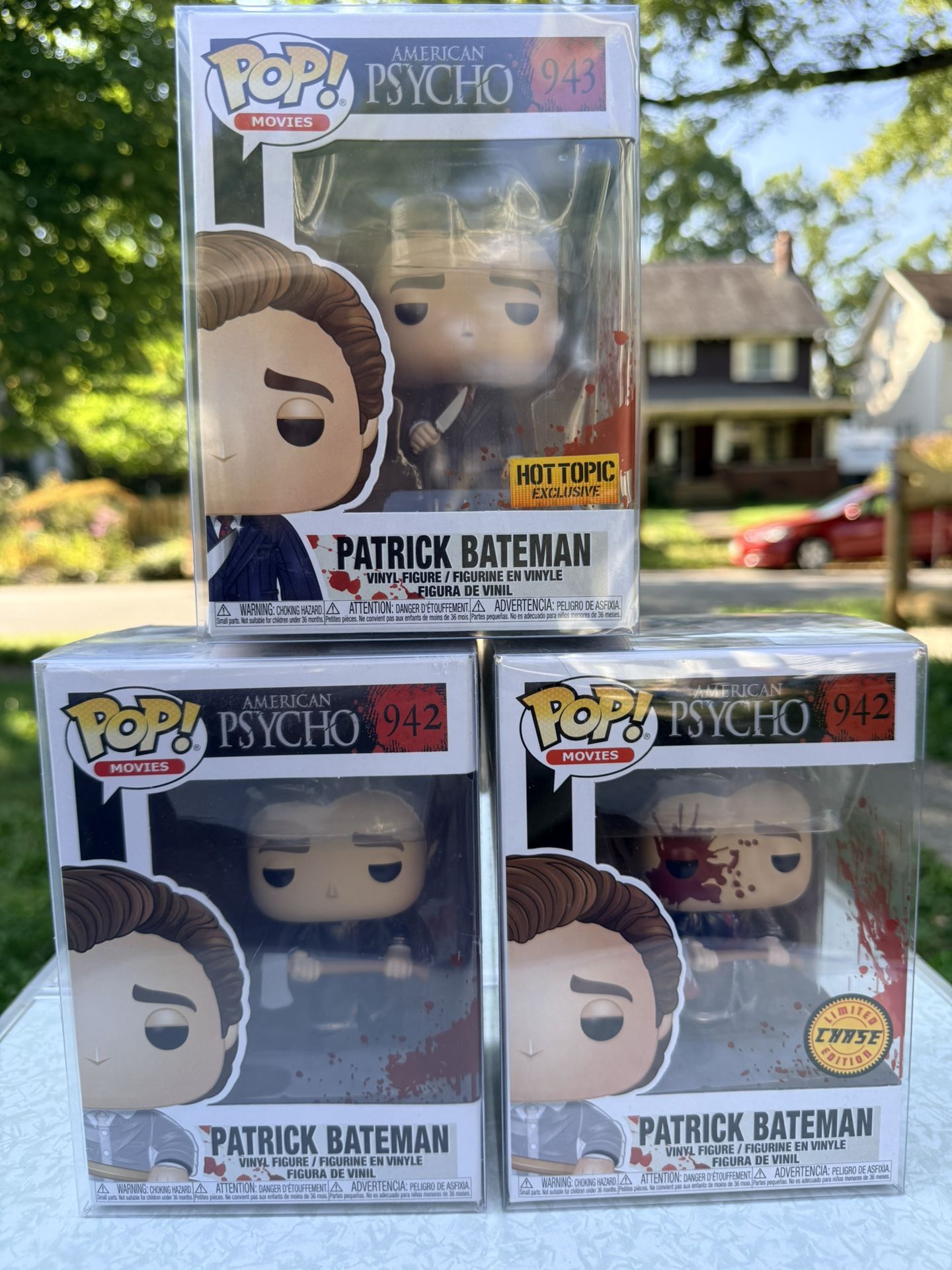 American Psycho Funko Pop set Of 3