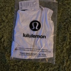 Lululemon white defined cropped jacket