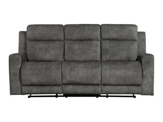 Yates Dark Gray Double Reclining Sofa