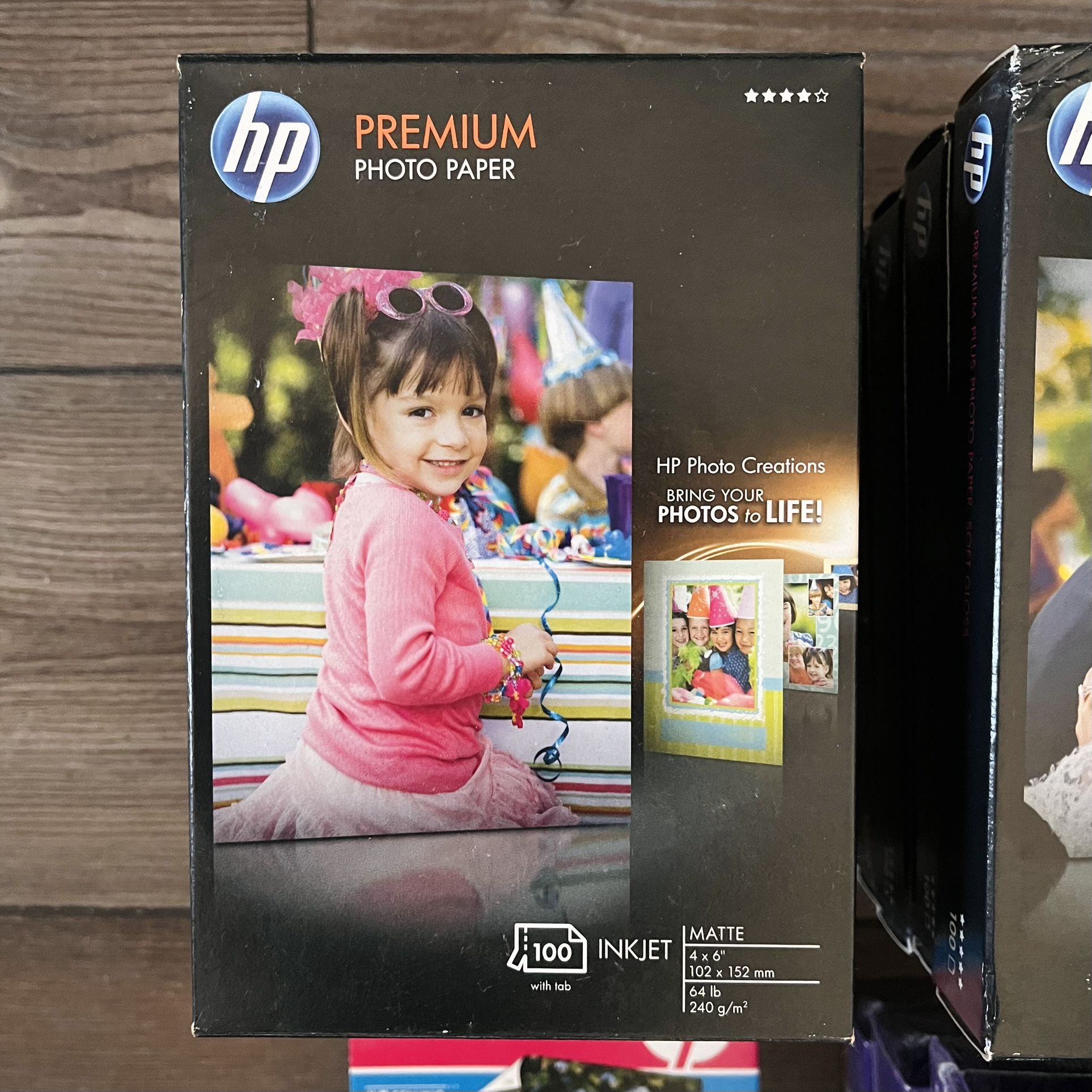 5 Packs HP Premium Matte Photo Paper (New)