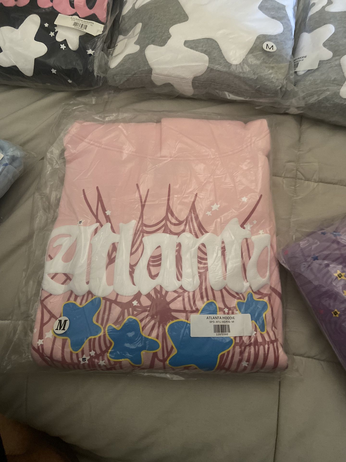 Sp5der Pink Atlanta hoodie