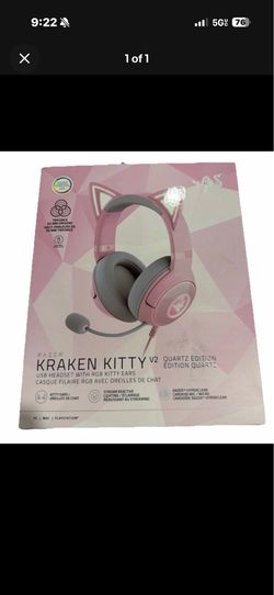 Razer Kraken Kitty V2 Quartz Edition Wireless Bluetooth Gaming Headset Brand NEW