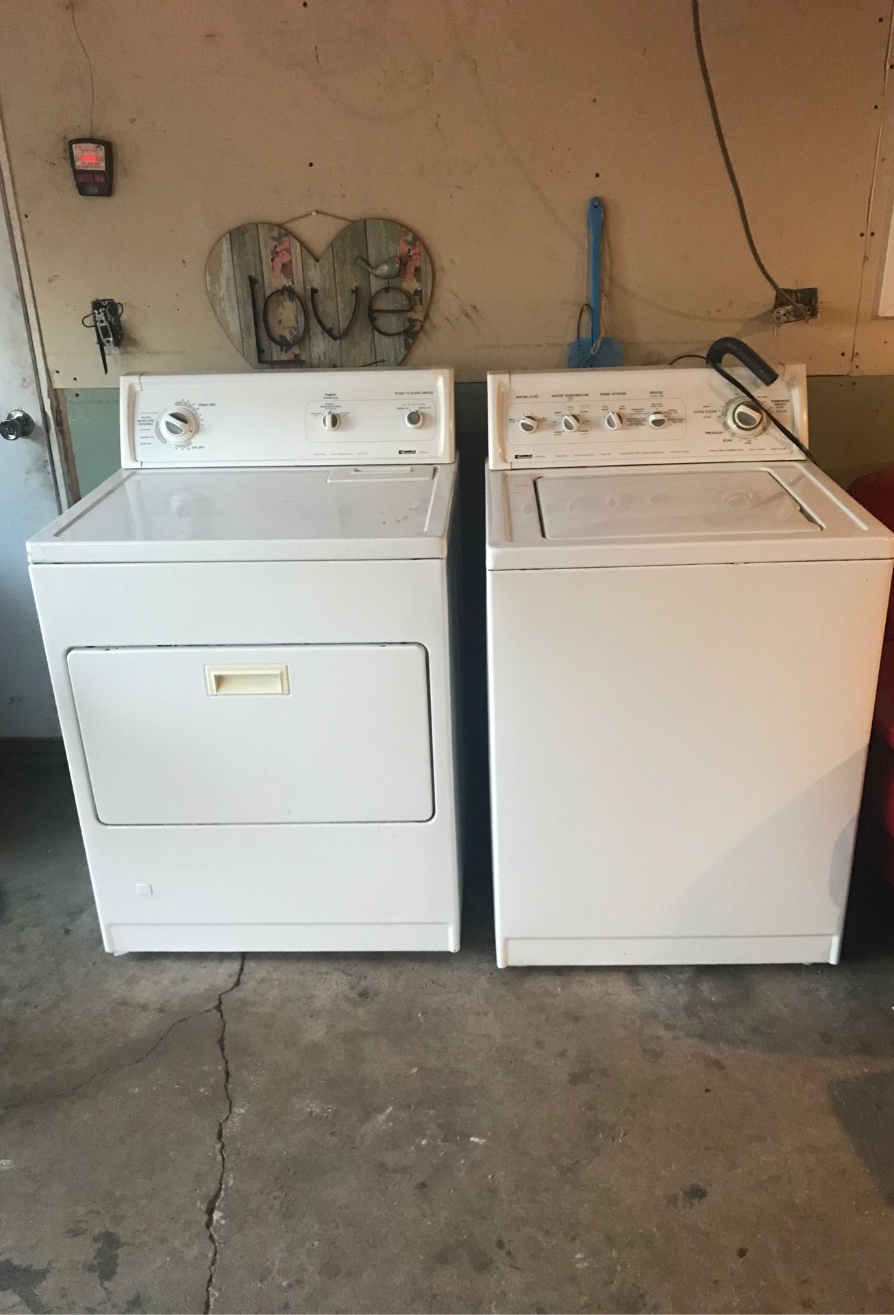 Kenmore dryer and kenmore wash machine