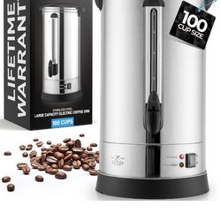 Brand New 100 Cup Commercial Coffee Urn – Stainless Steel – Retail $165