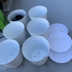 (10) Plastic 11x12 Planters. $5 Each Or All $40