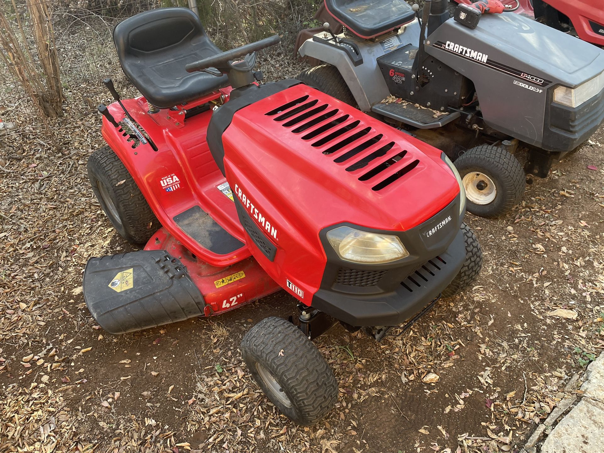 2019 Craftsman T110 42” Riding Lawn Mower **ON HOLD SALE PENDING**