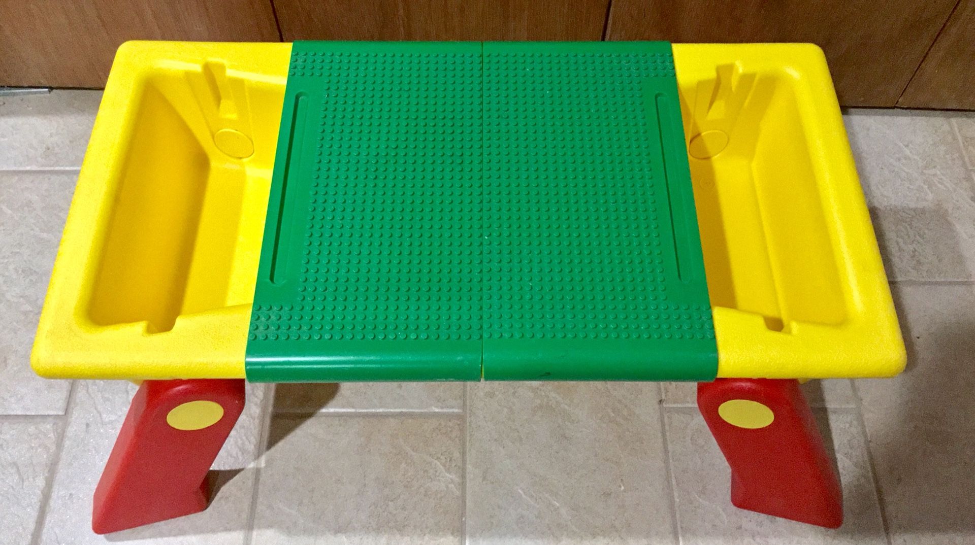 1994 LEGO Building Table Portable Storage and Folding Legs Lap