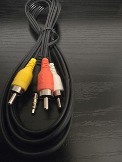 RCA CABLE RED/WHITE/YELLOW TO AUDIO 3.5MM