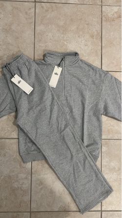 Gray alo quarter zip set