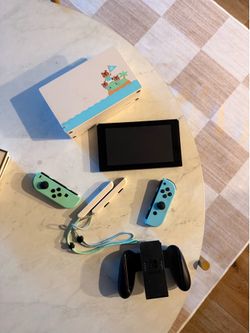 Nintendo Switch 1 (Animal Crossing Edition) + 128GB memory Card