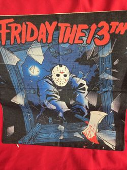 17" By 17" Friday The 13th Pillow Case