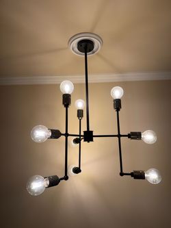 Artcraft of Montreal Jersey Collection Chandelier Model AC10589VB Black Metal abstract