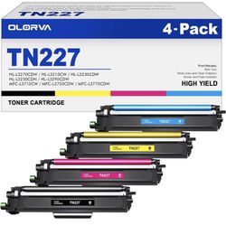 TN227 High Yield Toner Cartridge 4 Pack 
