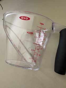 OXO Transparent Measuring Cup with Black Grip