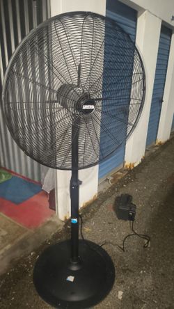 Large Industrial pole Fan with Metal Guard