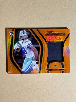 2020 Certified Ceedee Lamb New Generation Patch Orange /299 Cowboys Rookie RC