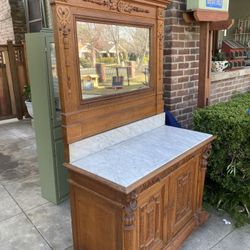 Antique Dresser With Mirror