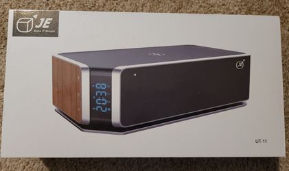 NEW Wireless Charging Bluetooth Speaker with Clock