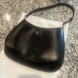 PRADA Cleo brushed leather shoulder bag