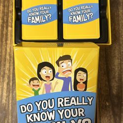 Trivia Game - Do You Really Know Your Family? Game 