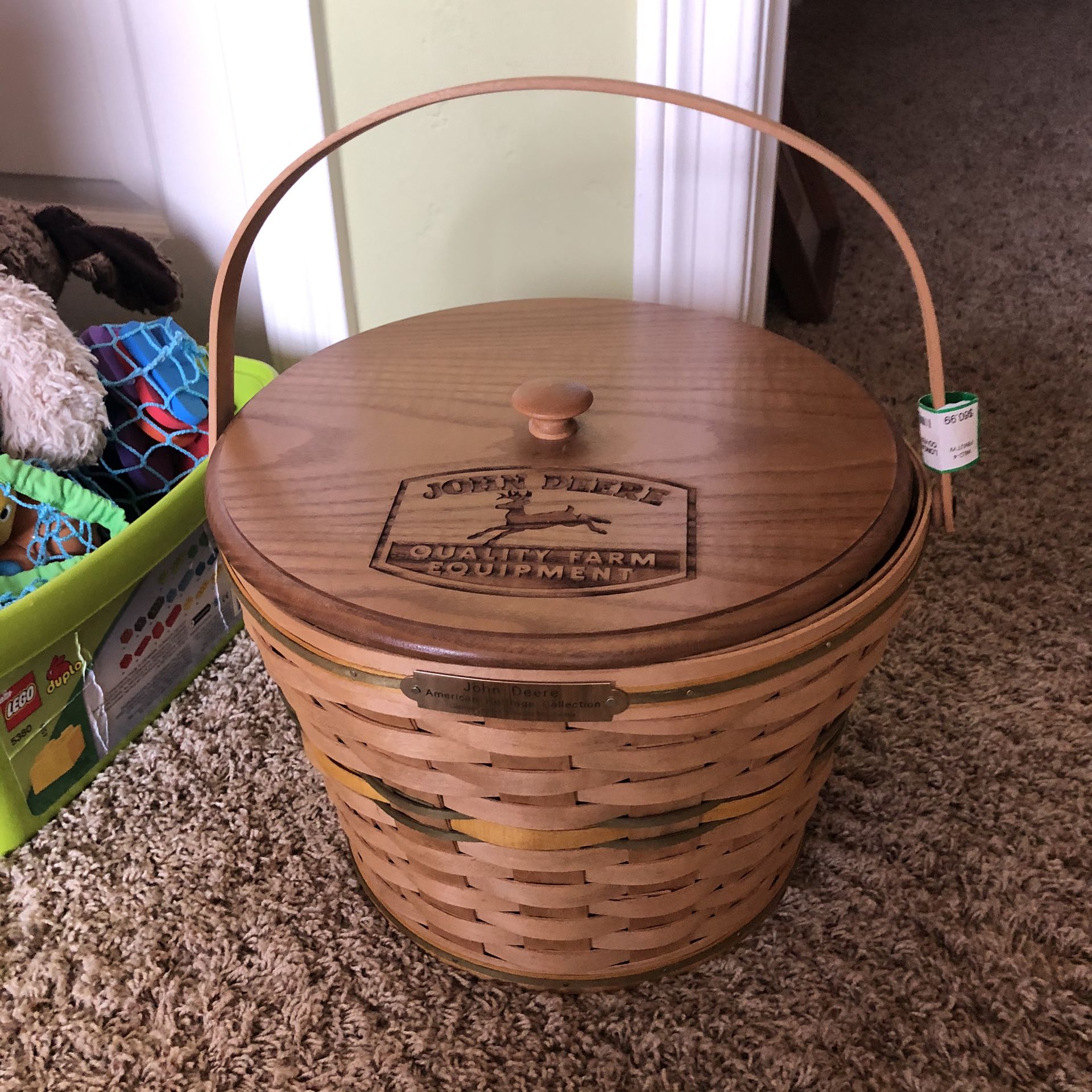 Longaberger Limited Edition Collectible rJohn Deere Heritage Basket