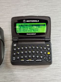 Vintage Motorola TalkAbout Flex 2-Way Pager Black - Works