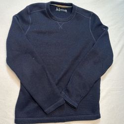 Smart Wool Mens Medium Recycled Wool Blend Fleece Sweater