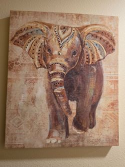 Elephant Canvas Wall Art