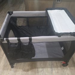 New Pack and Play, Travel Crib, with Changing Table, Portable Pack and Play, with Carry Bag, 