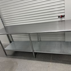 96” x 30” DUKE Model Stainless Steel Commercial Work Table - RESTAURANT EQUIPMENT
