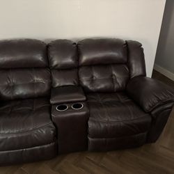 Leather Sofa Set 