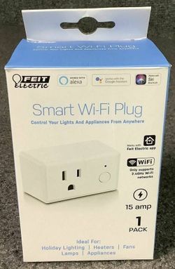 Feit Wifi Smart Plug works with Alexa or Google - 2 Outlets