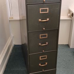 VINTAGE ANTIQUE FILE CABINET 1945